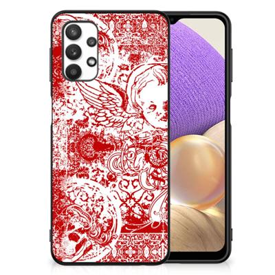 Telefoonhoesje Samsung Galaxy A32 5G Angel Skull Rood
