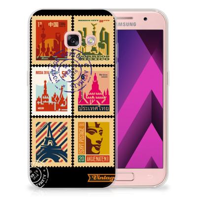 Samsung Galaxy A3 2017 | Silliconen Back Cover | Postzegels