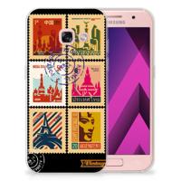 Samsung Galaxy A3 2017 | Silliconen Back Cover | Postzegels