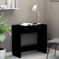 Bureau 80x40x75 cm bewerkt hout zwart