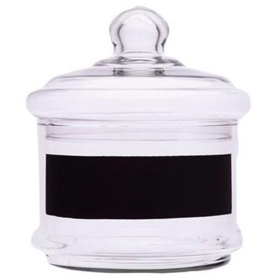 Cosy & Trendy voorraadpot snoeppot - glas - 15 x 15 cm - met krijtvlak en deksel - Bonbonniere Cosy & Trendy voorraadpot snoeppot - glas - 15 x 15 cm - met krijtvlak en deksel - Bonbonniere