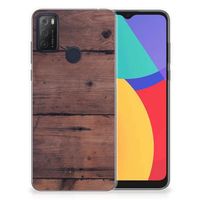 Alcatel 1S (2021) Bumper Hoesje Old Wood