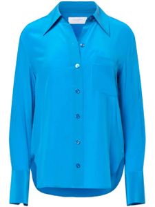 Equipment chemise Quinn en soie - Bleu