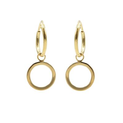 Karma Oorringen Hoops Open Circle Goud