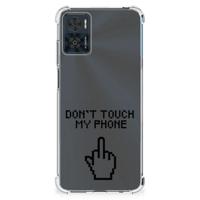 Motorola Moto E22 | E22i Anti Shock Case Finger Don't Touch My Phone