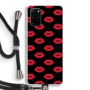 Lips: Samsung Galaxy S20 Plus Transparant Hoesje met koord