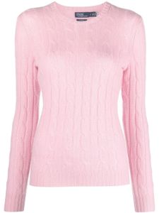 Polo Ralph Lauren pull en maille torsadée - Rose