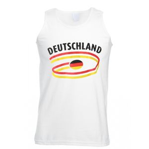 Witte heren tanktop Duitsland