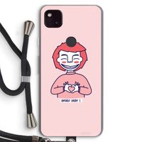 Hartje: Pixel 4a 5G Transparant Hoesje met koord