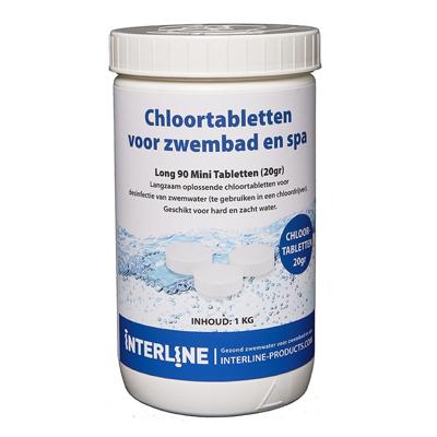 Interline chloortabletten long90 20gram/1kg
