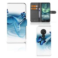 Nokia 7.2 | Nokia 6.2 | Telefoonhoesje | Met pasjeshouder | Vlinders