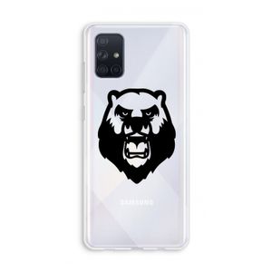 Angry Bear (black): Galaxy A71 Transparant Hoesje