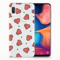 Samsung Galaxy A20e | TPU bumper | Hearts