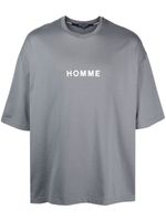 Comme des Garçons Homme t-shirt en coton à logo imprimé - Gris