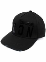 DSQUARED2 casquette Icon à logo imprimé - Noir