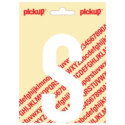 Plakletter Nobel 120mm wit S