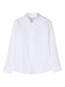 Paolo Pecora Kids chemise en coton à manches longues - Blanc