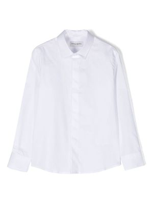 Paolo Pecora Kids chemise en coton à manches longues - Blanc