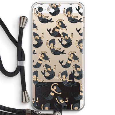 Zeemeermin: iPhone 5 / 5S / SE Transparant Hoesje met koord