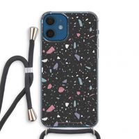 Terrazzo N°16: iPhone 12 mini Transparant Hoesje met koord