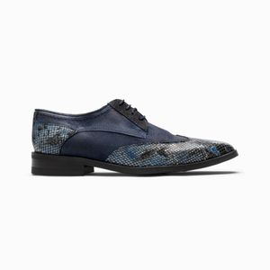 Paulo Bellini Demonte Heren Veterschoenen Donkerblauw