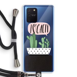I love cacti: Samsung Galaxy Note 10 Lite Transparant Hoesje met koord