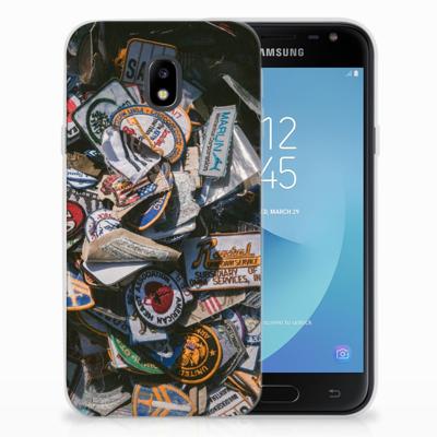 Samsung Galaxy J3 2017 | Siliconen hoesje | met foto Badges