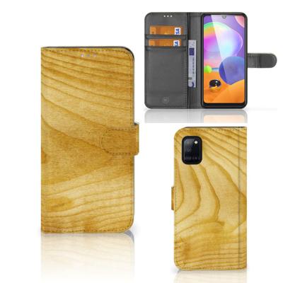 Samsung Galaxy A31 | Book Style Case | Licht Hout