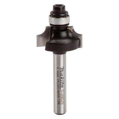 Makita D-09525 Freesbit Kwartrondfrees + lager S 6mm 20,64x9,53mm R3,97