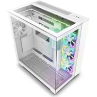 Mid-tower behuizing - NZXT - H9 Elite - Gehard glas - RGB-ondersteuning - Wit