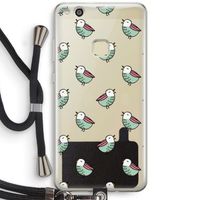 Vogeltjes: Huawei Ascend P10 Lite Transparant Hoesje met koord