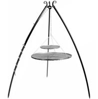 CookKing Driepoot 200 cm Met Dubbel Stalen Grillrooster-80 cm - thumbnail