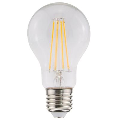 E27 LED Filament Lamp A60 - Energielabel A - 5 Watt - 1055 Lumen - 2700K Warm Wit - Transparant glas E27 LED Filament Lamp A60 - Energielabel A - 5 Watt - 1055 Lumen - 2700K Warm Wit - Transparant glas
