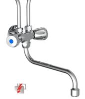 Schutte NIEDERDRUCK-ARMATUR voor boven wastafel apparaat | chroom - 37690