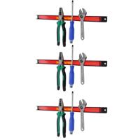 3 Stuks 46cm Magnetische Gereedschapshouder Organizer Rekken Set Metaal Opslag Organizer Bar voor Garage/Werkplaatsen