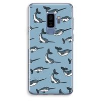 Narwhal: Samsung Galaxy S9 Plus Transparant Hoesje