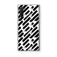 Zwarte vegen: Samsung Galaxy Note 10 Transparant Hoesje