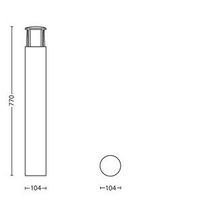 Philips Lighting 164679316 Stock Staande LED-buitenlamp LED LED vast ingebouwd 6 W Antraciet - thumbnail