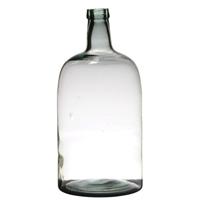 Vaas - fles vorm - transparant - B19 x H40 - glas - stijlvolle flessen bloemenvaas Vaas - fles vorm - transparant - B19 x H40 - glas - stijlvolle flessen bloemenvaas