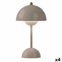 Bureaulamp Gift Decor Grijs 1,5 W Paddestoel (4 Stuks)