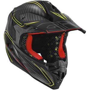 GIVI 60.1 Effect Mat, Motorcross helm, Zwart-Fluo Geel