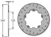 Igm Remschijf IGM DNA 50/125cc voorrem 240x125x4mm - thumbnail