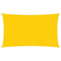 Zonnezeil 160 g/m rechthoekig 4x7 m HDPE geel