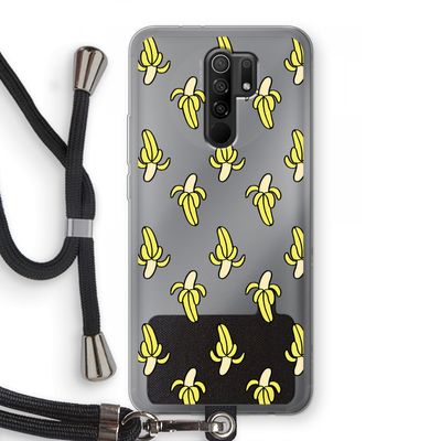 Bananas: Xiaomi Redmi 9 Transparant Hoesje met koord