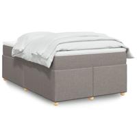 Boxspring met matras stof taupe 120x200 cm Boxspring met matras stof taupe 120x200 cm