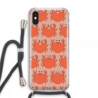 Krab: iPhone XS Max Transparant Hoesje met koord