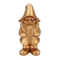 Tuinkabouter beeldje Dutch Gnome - goud - 20 cm - decoratieve tuinbeeldjes Tuinkabouter beeldje Dutch Gnome - goud - 20 cm - decoratieve tuinbeeldjes