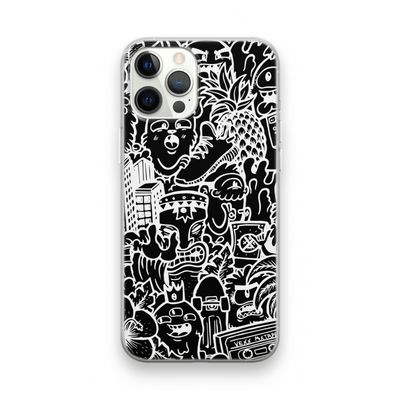 Vexx Black Mixtape: iPhone 12 Pro Transparant Hoesje