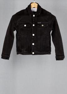 Calvin Klein Black vintage denim jacket in size XS for Unisex