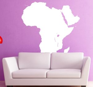 Sticker map Afrika